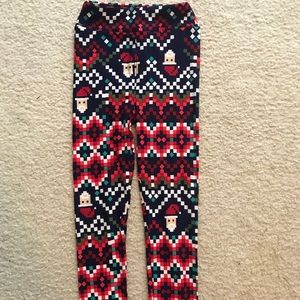 Girls Lularoe holiday leggings